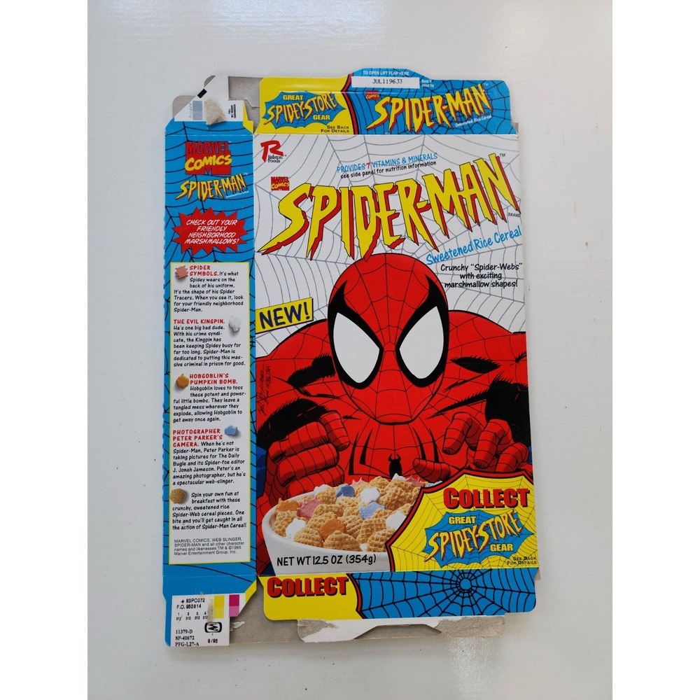 Lot of 20 Themed Vintage Cereal Boxes - Batman Addams Family Nemo Star Wars etc.